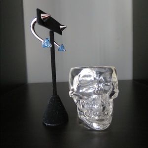 Silver Spiked Earrings